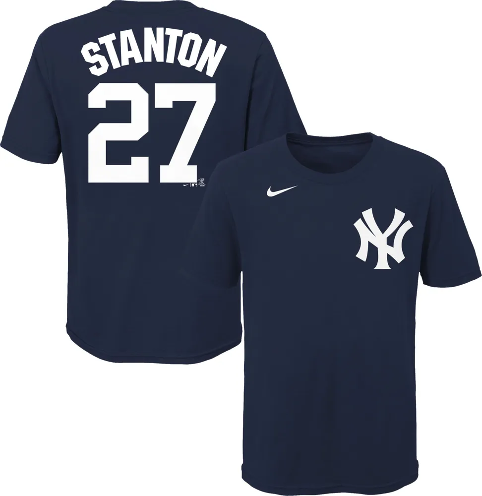 Nike Youth New York Yankees Giancarlo Stanton #27 Navy T-Shirt