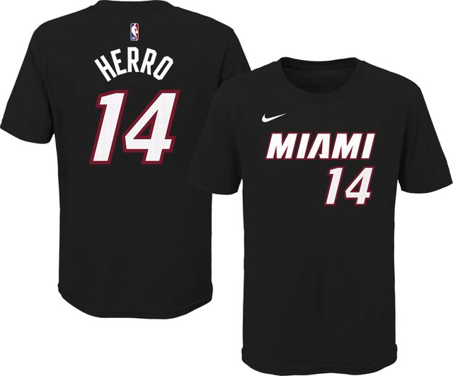 Nike Youth Miami Heat Tyler Herro #14 Cotton White T-Shirt