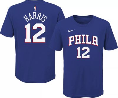 Nike Youth Philadelphia 76ers Tobias Harris #12 Blue Cotton T-Shirt