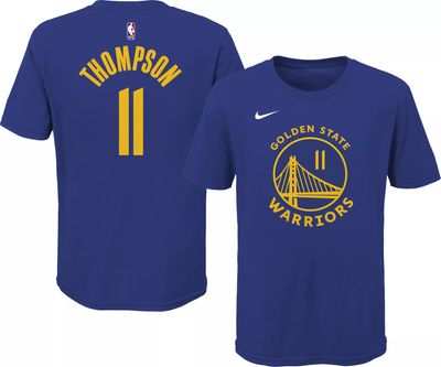 Nike Youth Golden State Warriors Klay Thompson #11 Blue Cotton T-Shirt