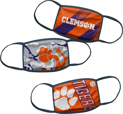 Gen2 Boys' Clemson Tigers 3-Pack Face Coverings