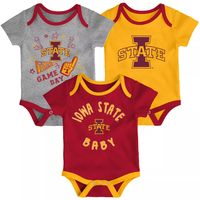 Gen2 Infant Iowa State Cyclones Cardinal Champ 3-Piece Onesie Set