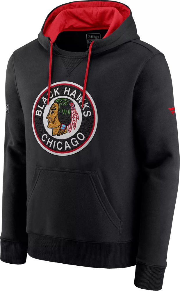 Chicago Blackhawks Black Used Medium Adidas Sweatshirt