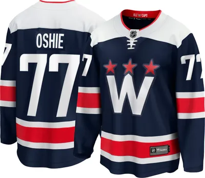 NHL Men's Washington Capitals T.J. Oshie #77 Alternate Replica Navy Jersey