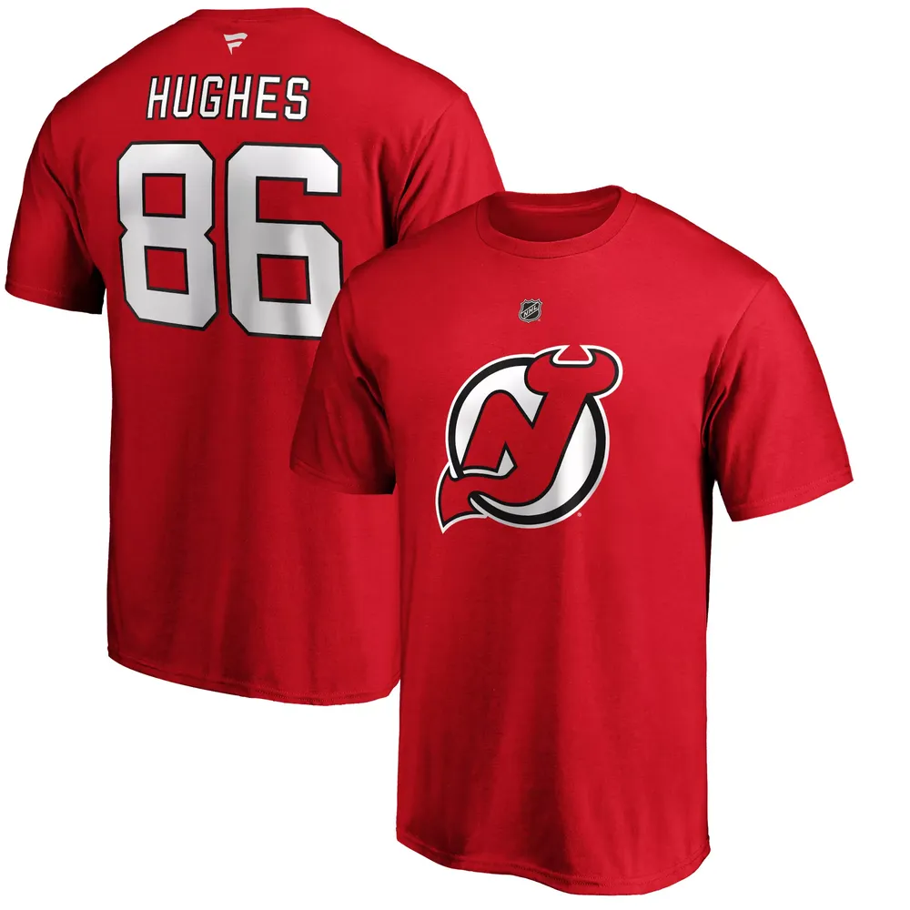 NHL Men's New Jersey Devils Jack Hughes #86 Player T-Shirt