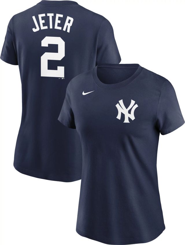 New York Yankees Nike Women's Wordmark T-Shirt - Navy