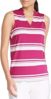 PUMA Women's CLOUDSPUN Valley Stripe Sleeveless Polo