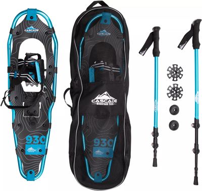 Cascade Mountain Tech Easy Pull Snowshoe Kit