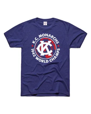 Charlie Hustle Kansas City Monarchs '42 Champs Navy T-Shirt