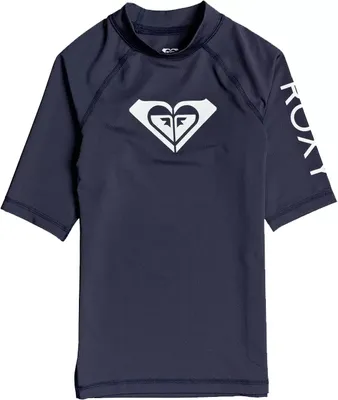 Roxy Girls' Wholehearted Short Sleeve Rashguard