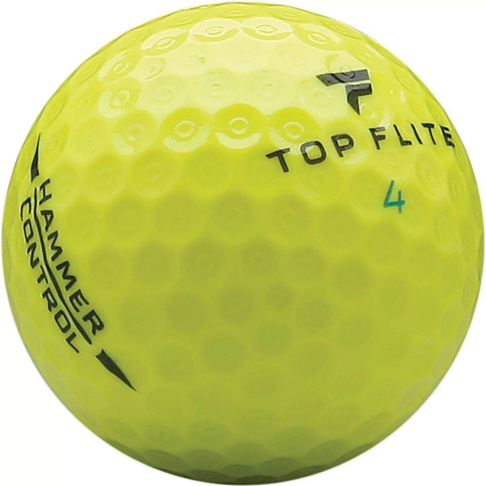 Top Flite 2020 Hammer Control Yellow Golf Balls – 15 Pack