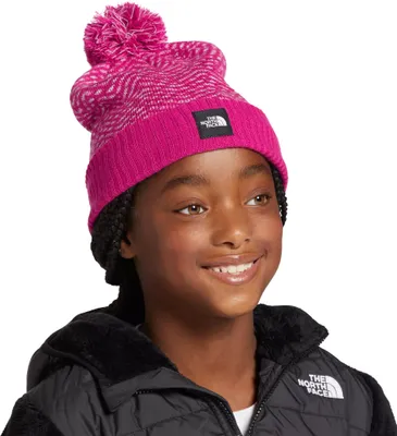 The North Face Girls' Chevron Pom Beanie