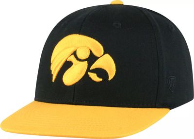 Top of the World Youth Iowa Hawkeyes Maverick Adjustable Black Hat