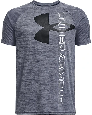 Under Armour Boys' Tech Split Logo Hybrid T-Shirt