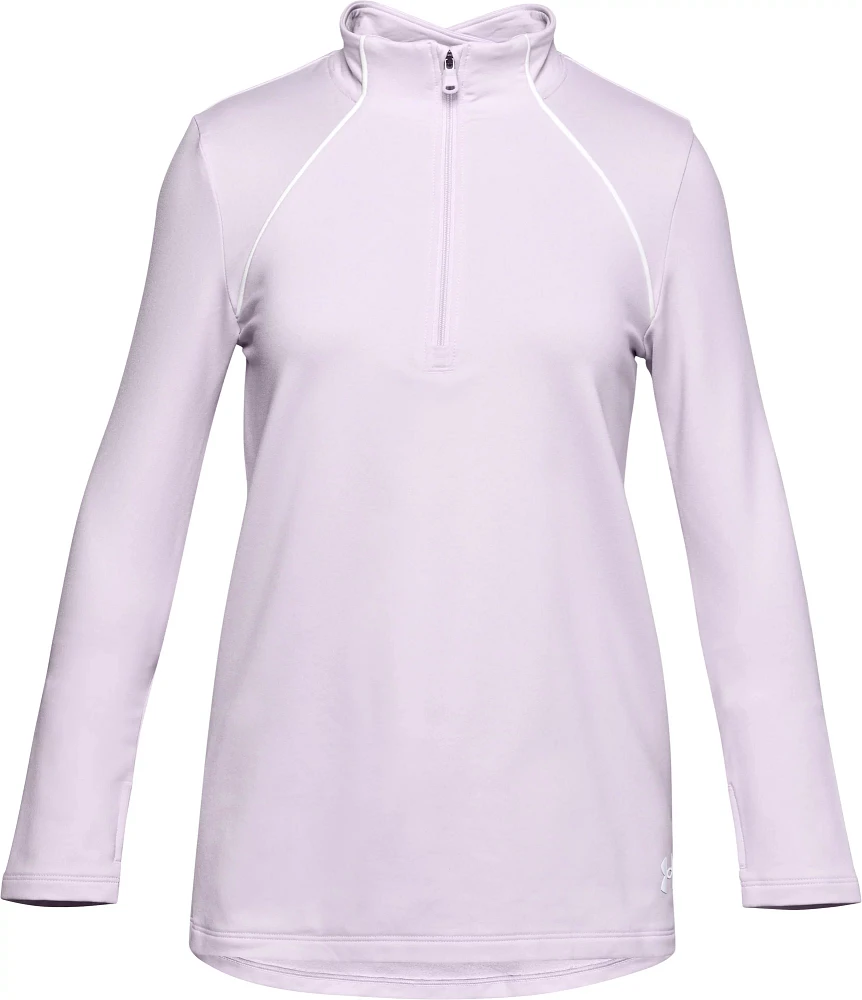 Under Armour Girls' GoldGear Novelty 1/4 Zip Long Sleeve Shirt