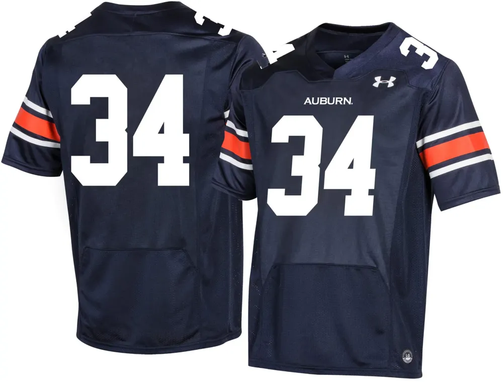 Under Armour Men's Auburn Tigers #34 Blue Replica Football Jersey