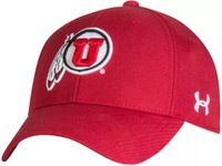 Under Armour Men's Utah Utes Crimson Adjustable Hat