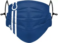 FOCO Adult Indianapolis Colts On-Field Sideline Stripe Adjustable Face Covering