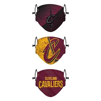 FOCO Youth Cleveland Cavaliers 3-Pack Face Coverings