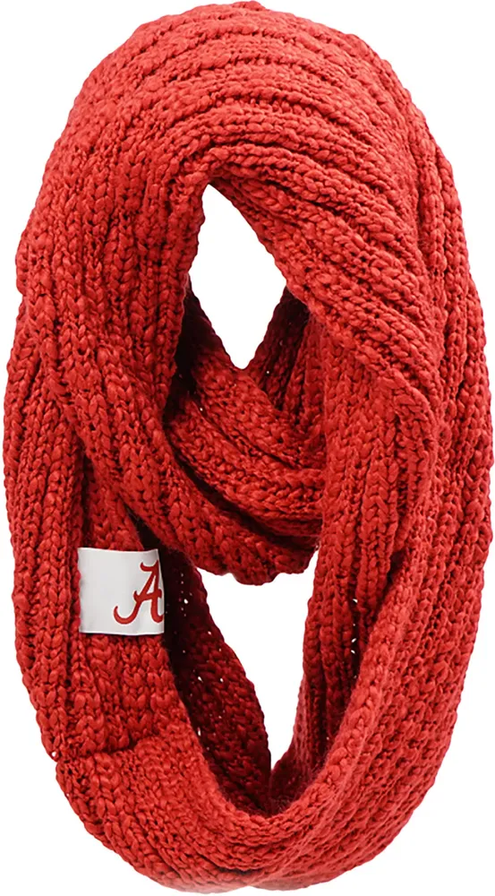 FOCO Alabama Crimson Tide Cable Knit Infinity Scarf