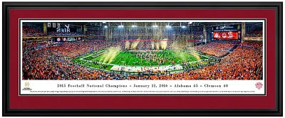 Blakeway Panoramas Alabama Crimson Tide Double Mat Deluxe Frame