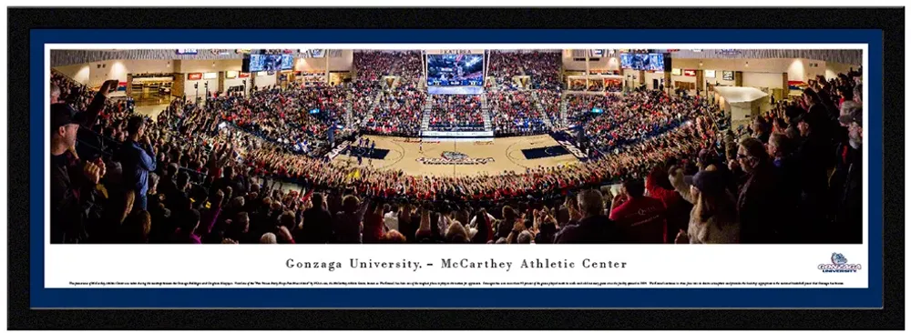 Blakeway Panoramas Gonzaga Bulldogs Single Mat Select Frame