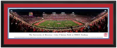 Blakeway Panoramas Houston Cougars Double Mat Deluxe Frame