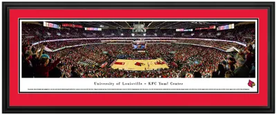 Blakeway Panoramas Louisville Cardinals Double Mat Deluxe Frame