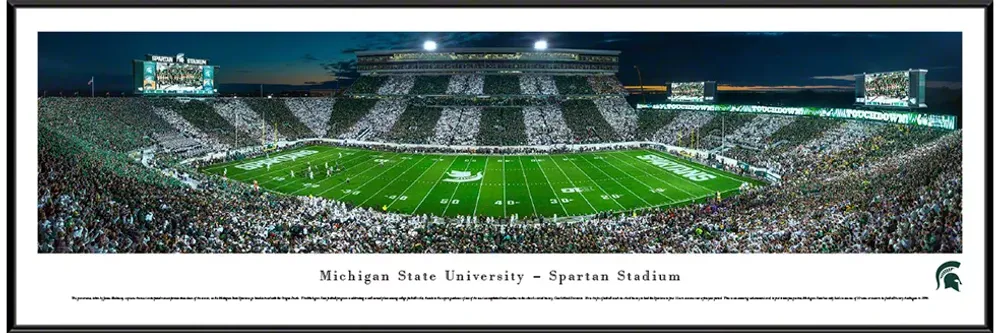 Blakeway Panoramas Michigan State Spartans Standard Frame