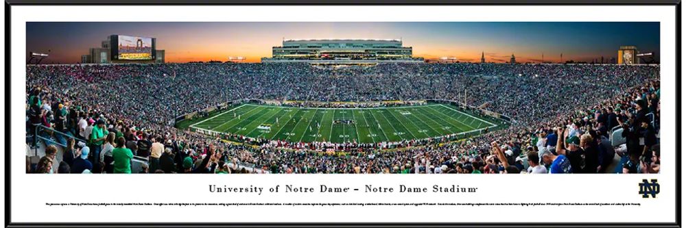 Blakeway Panoramas Notre Dame Fighting Irish Standard Frame