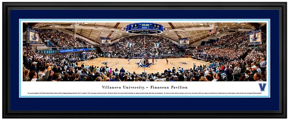 Blakeway Panoramas Villanova Wildcats Double Mat Deluxe Frame