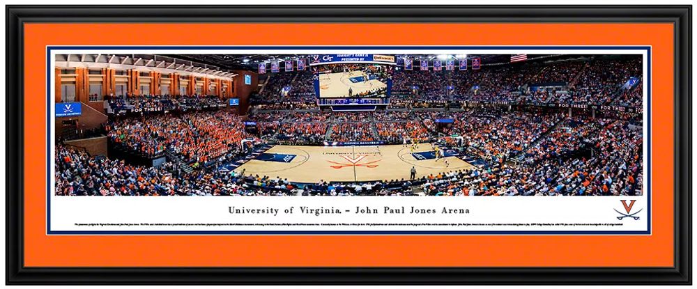 Blakeway Panoramas Virginia Cavaliers Double Mat Deluxe Frame