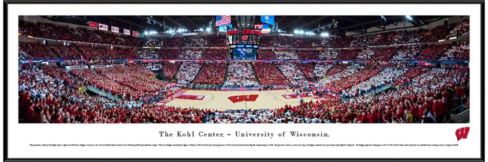 Blakeway Panoramas Wisconsin Badgers Standard Frame