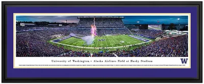 Blakeway Panoramas Washington Huskies Double Mat Deluxe Frame