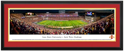 Blakeway Panoramas Iowa State Cyclones Double Mat Deluxe Frame