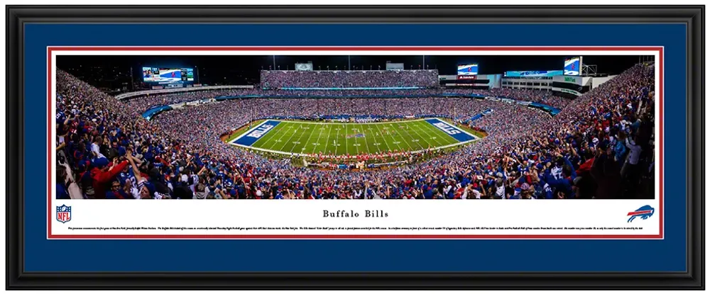 Blakeway Panoramas Buffalo Bills Double Mat Deluxe Frame