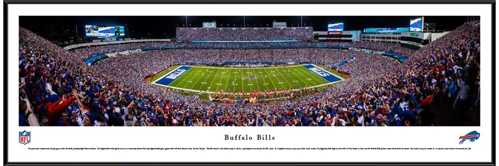 Blakeway Panoramas Buffalo Bills Standard Frame
