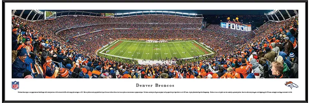 Blakeway Panoramas Denver Broncos Standard Frame