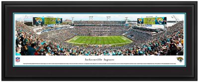 Blakeway Panoramas Jacksonville Jaguars Double Mat Deluxe Frame