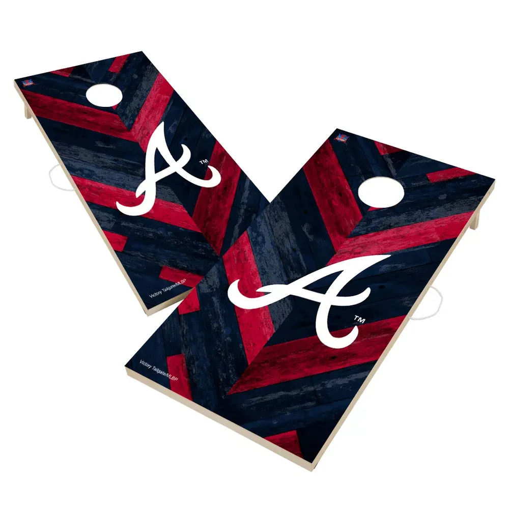 Victory Tailgate Atlanta Braves 2' x 4' Solid Wood Cornhole Boards