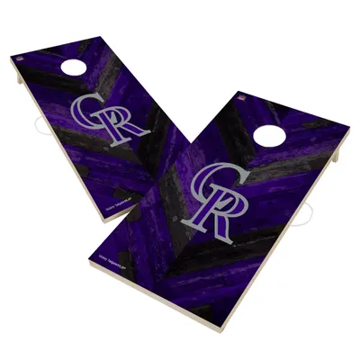 Victory Tailgate Colorado Rockies 2' x 4' Solid Wood Cornhole Boards