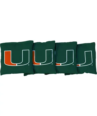 Victory Tailgate Miami Hurricanes Cornhole 4-Pack Bean Bags