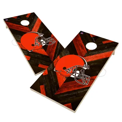 Victory Tailgate Cleveland Browns 2' x 4' Solid Wood Cornhole Boards