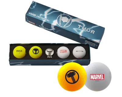 Marvel Avenger Thor 4-Ball Gift Set + Hat Clip Set