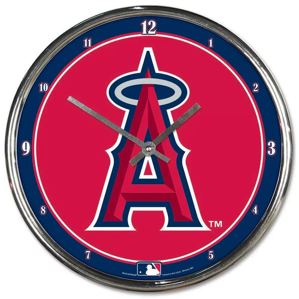 WinCraft Los Angeles Angels Chrome Clock