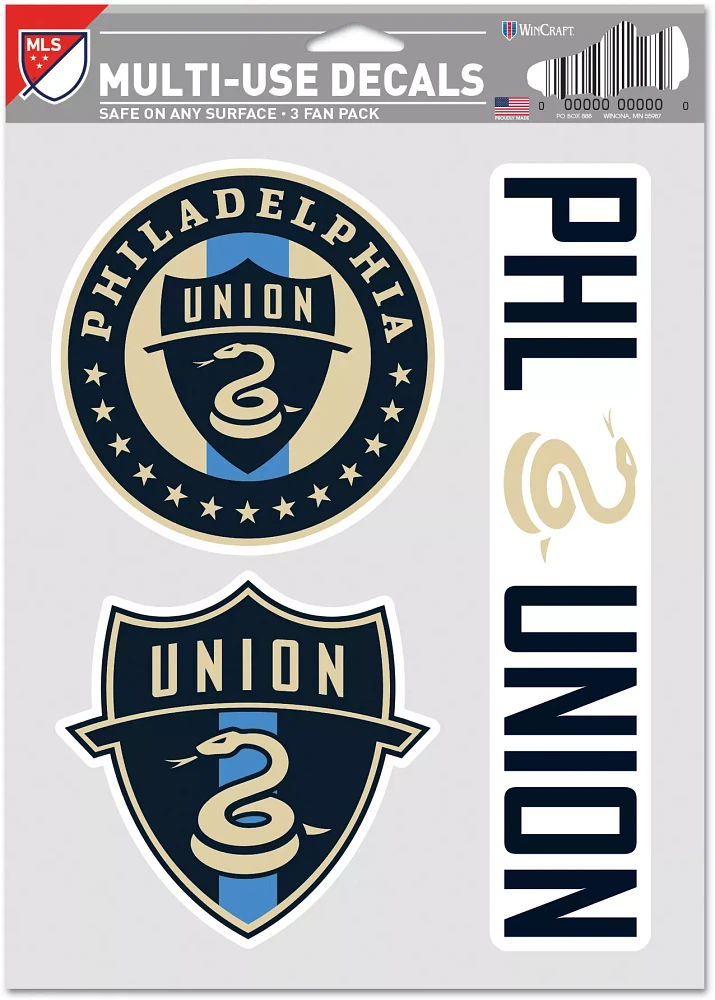 WinCraft Philadelphia Union Decal Sheet