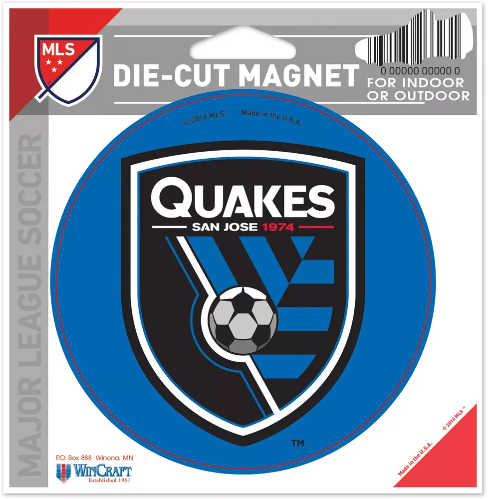 WinCraft San Jose Earthquakes Die-Cut Magnet