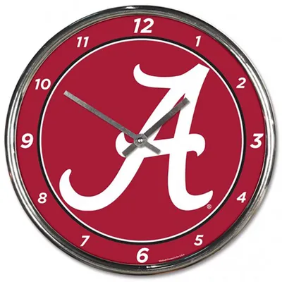 WinCraft Alabama Crimson Tide Chrome Clock