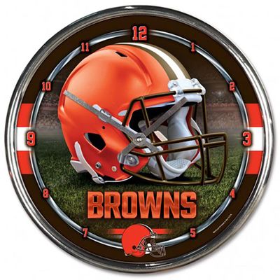 WinCraft Cleveland Browns Chrome Clock