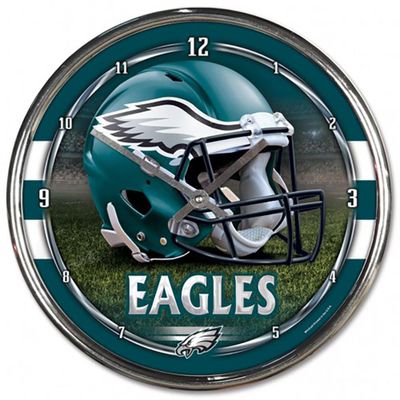 WinCraft Philadelphia Eagles Chrome Clock